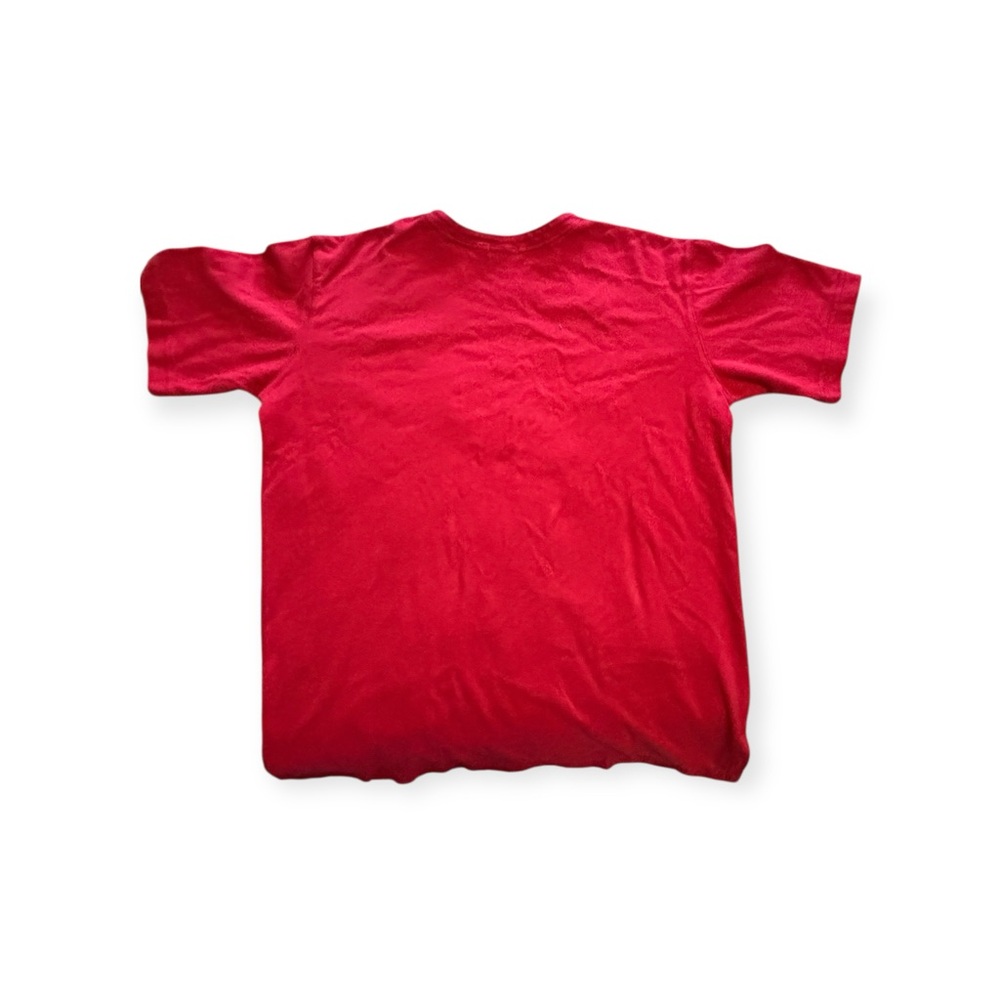 Unisex Red and Gold Short Sleeve Tee - Picture 2 of 3